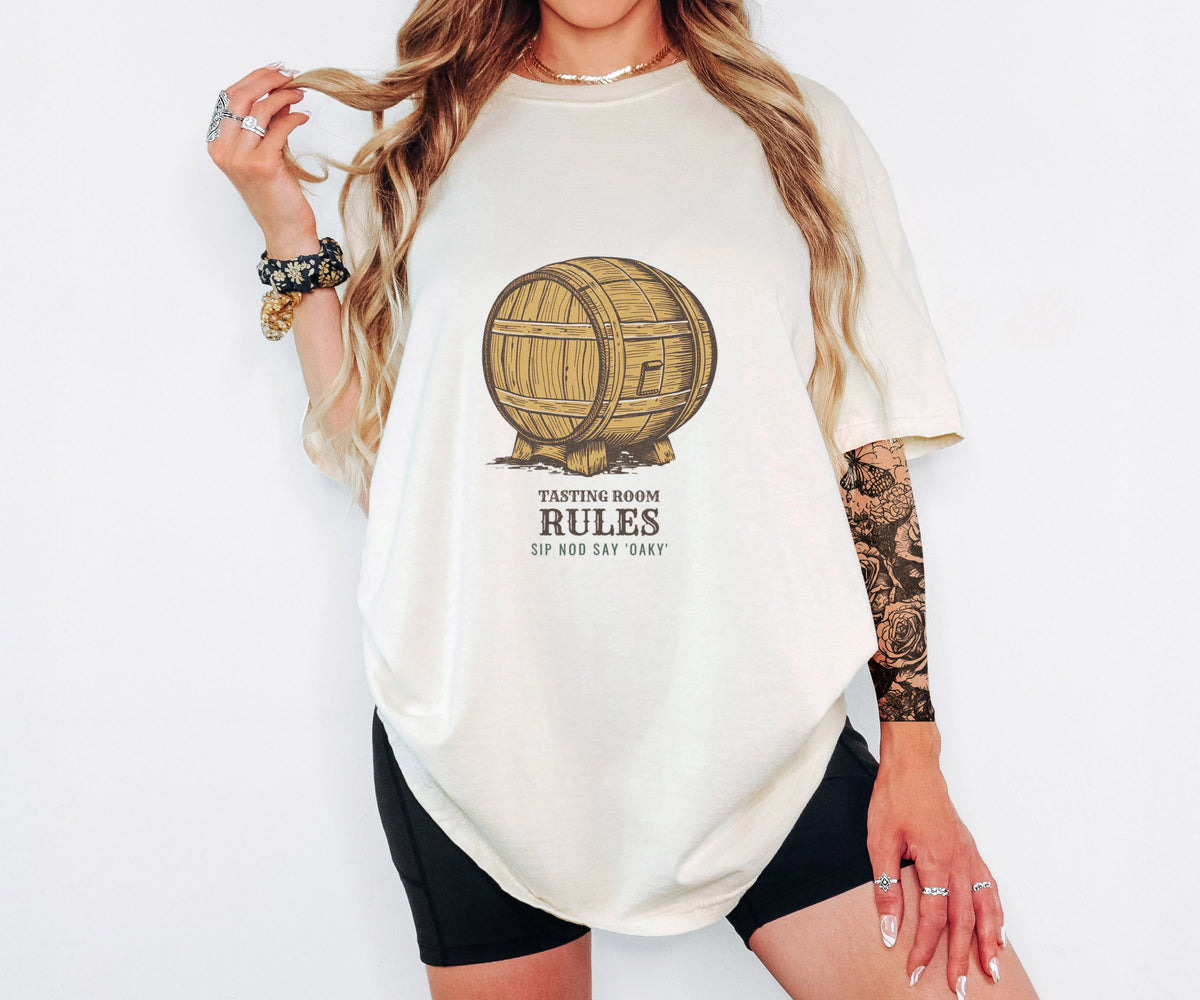 Wine Beer Shirt - Tasting Room Rules Tee - photo 4