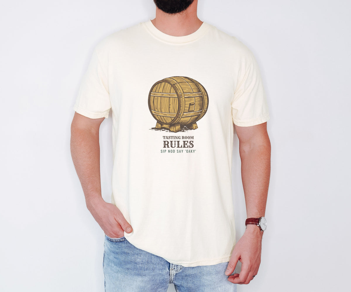 Wine Beer Shirt - Tasting Room Rules Tee - photo 1
