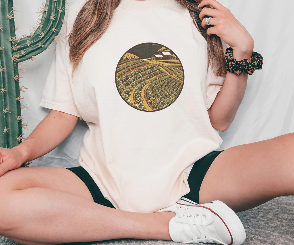 Vegetable Gardener Shirt - Vegetable Farm Hillside Tee - photo 1