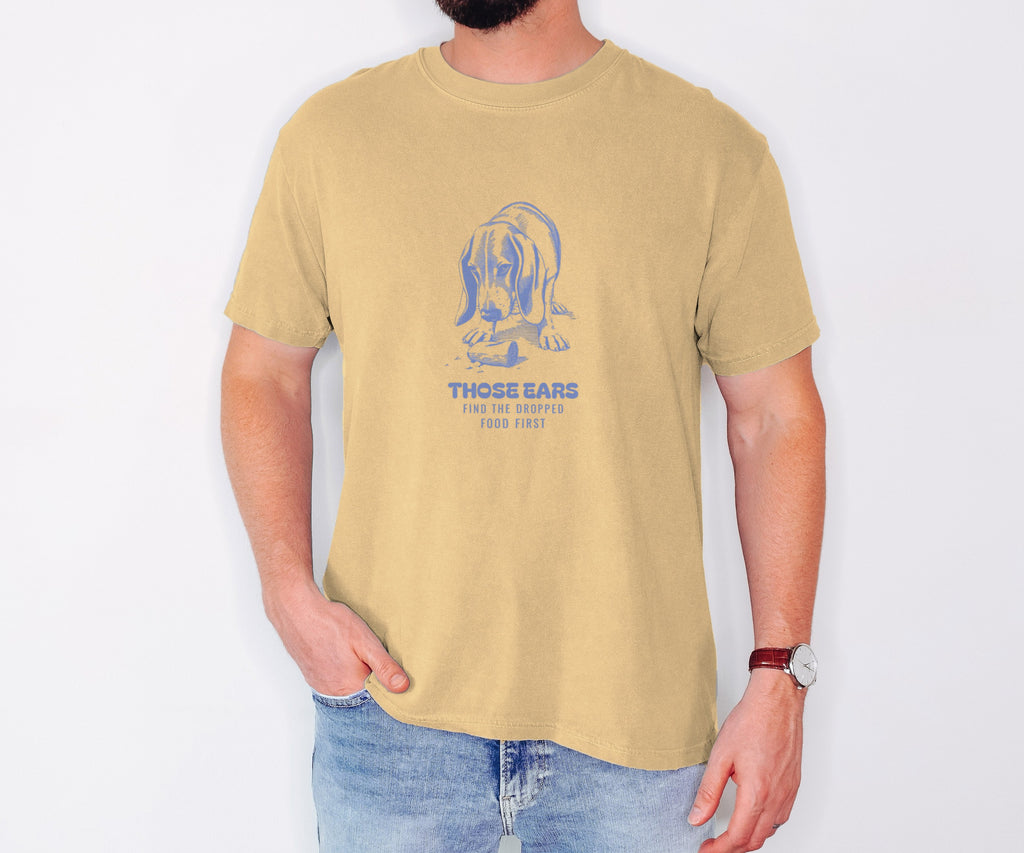 Basset Hound Owner Shirt - Those Ears Find the Dropped Food First Tee - photo 2