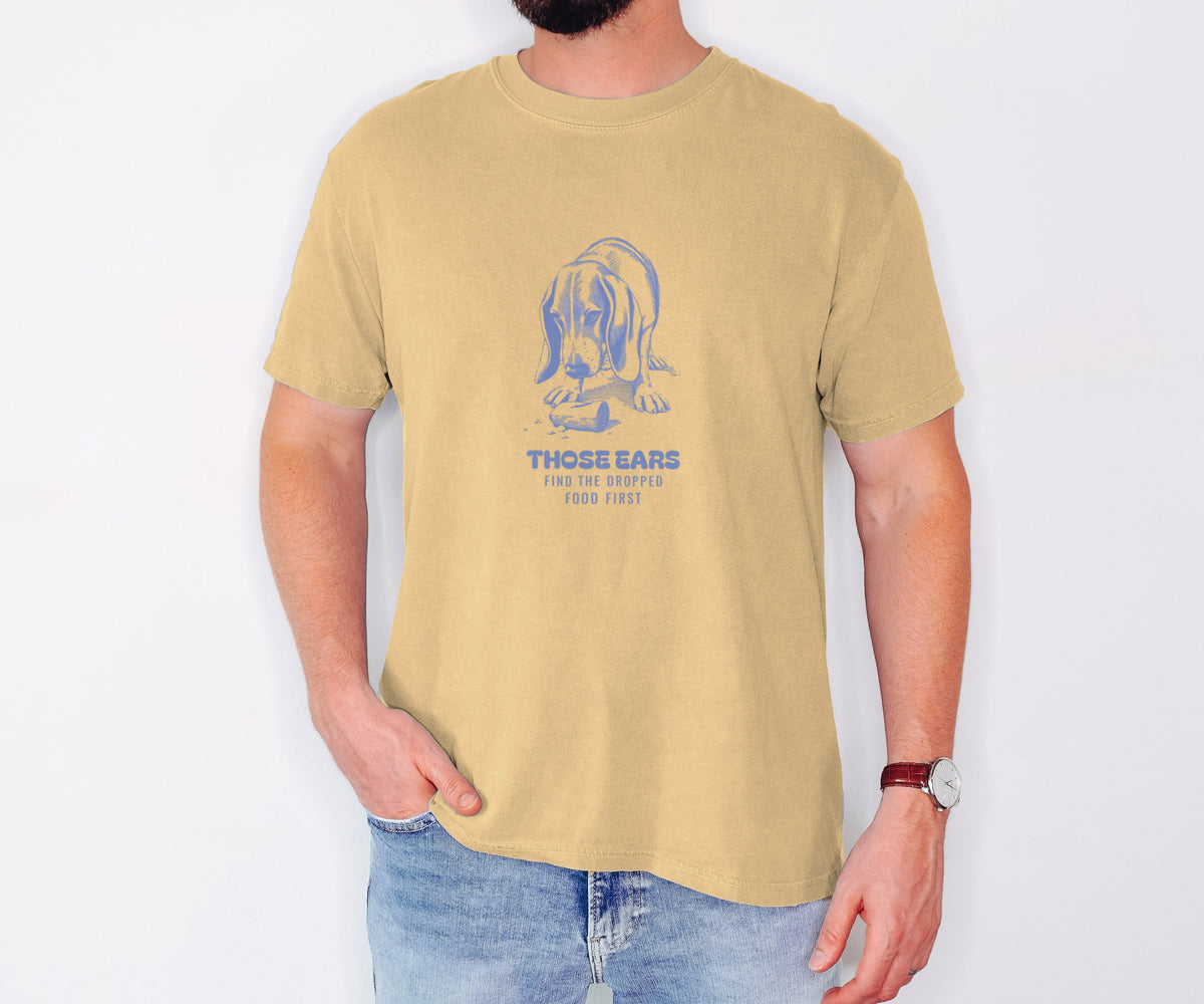 Basset Hound Owner Shirt - Those Ears Find the Dropped Food First Tee - photo 2