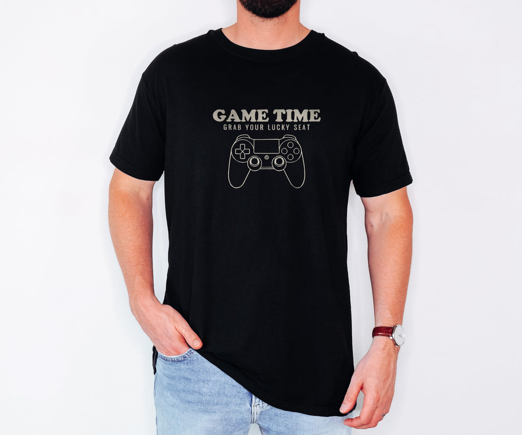 Fans Classic Video Games Shirt - Game Time Grab Your Lucky Seat Tee - photo 1