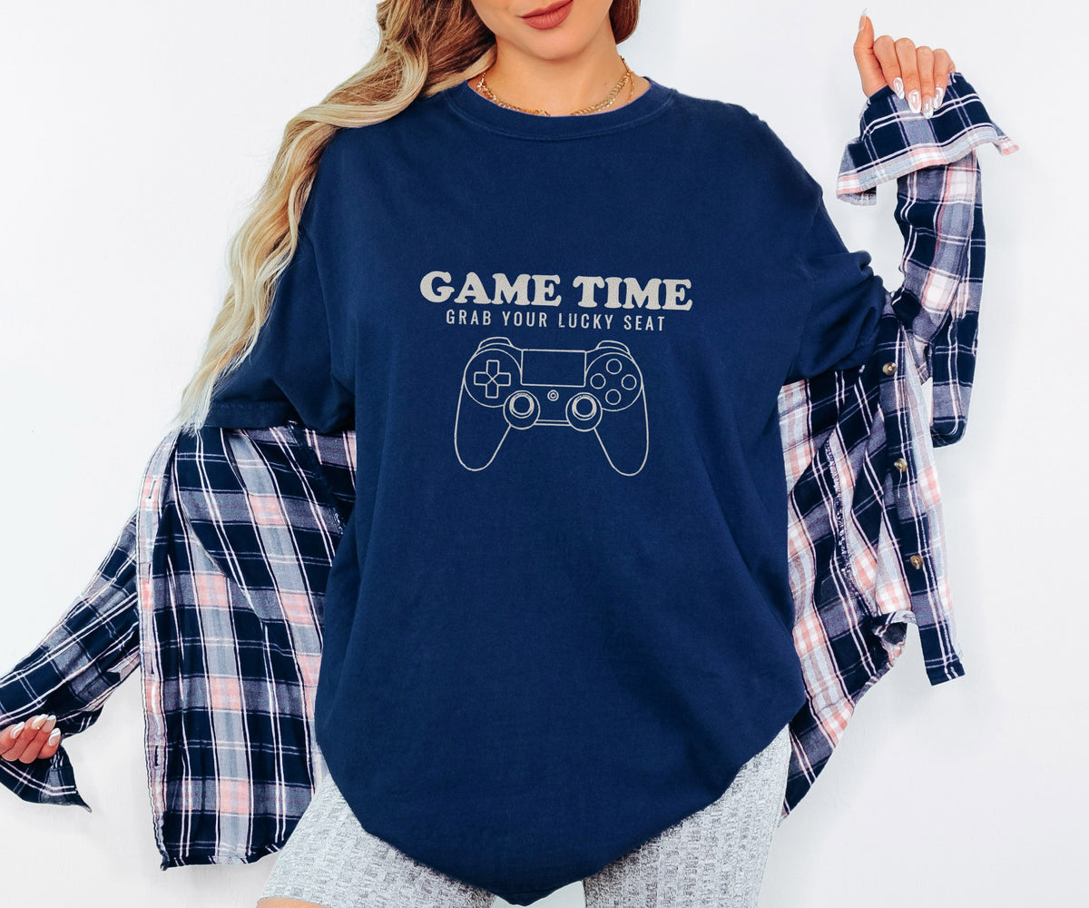 Fans Classic Video Games Shirt - Game Time Grab Your Lucky Seat Tee - photo 4