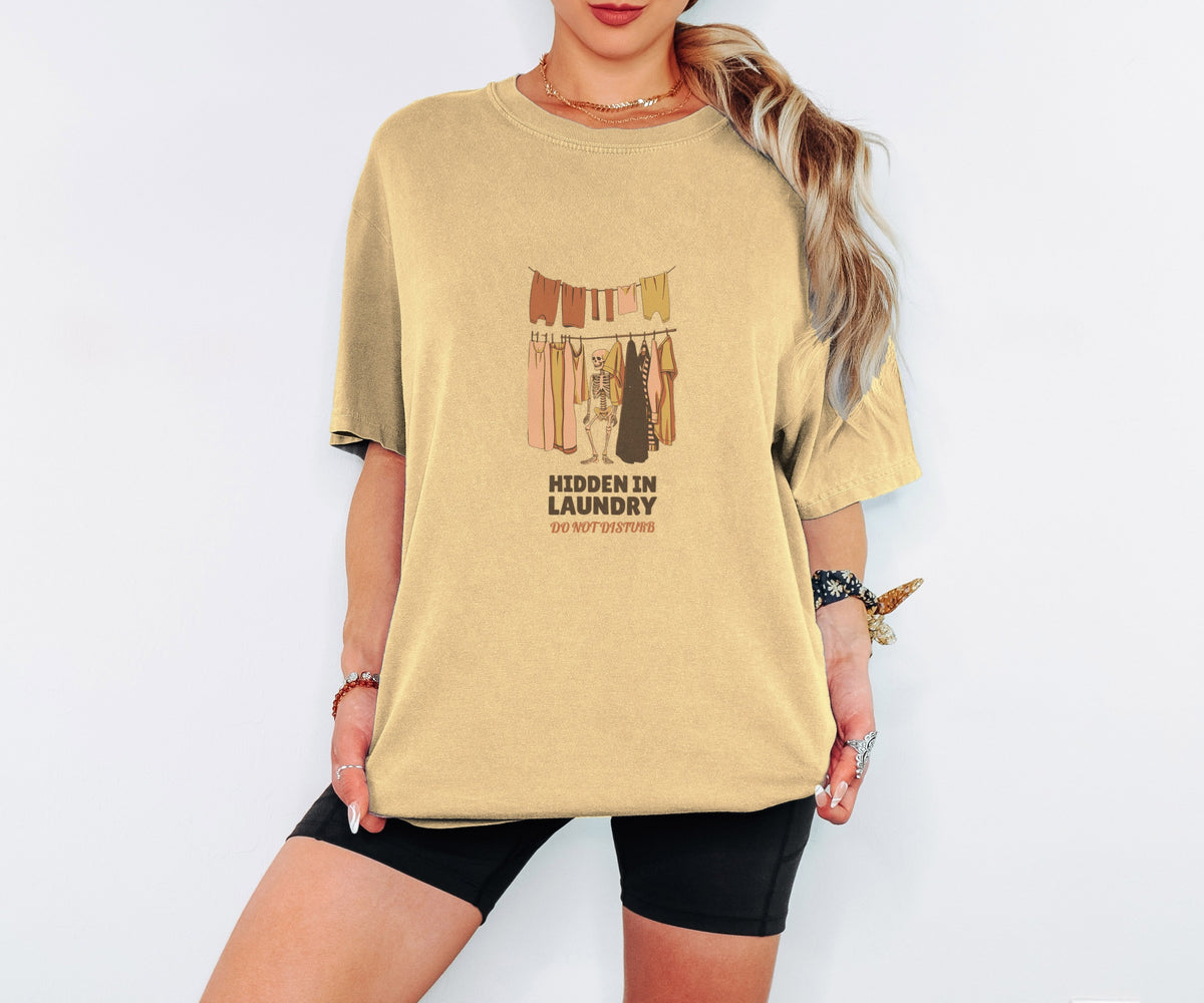 Mom Halloween Shirt - Hidden in Laundry Do Not Disturb Tee - photo 2
