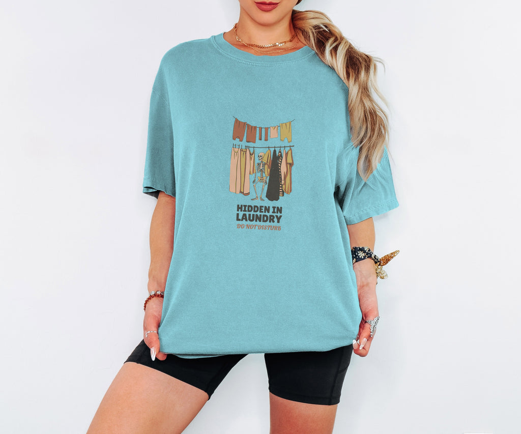 Mom Halloween Shirt - Hidden in Laundry Do Not Disturb Tee - photo 3