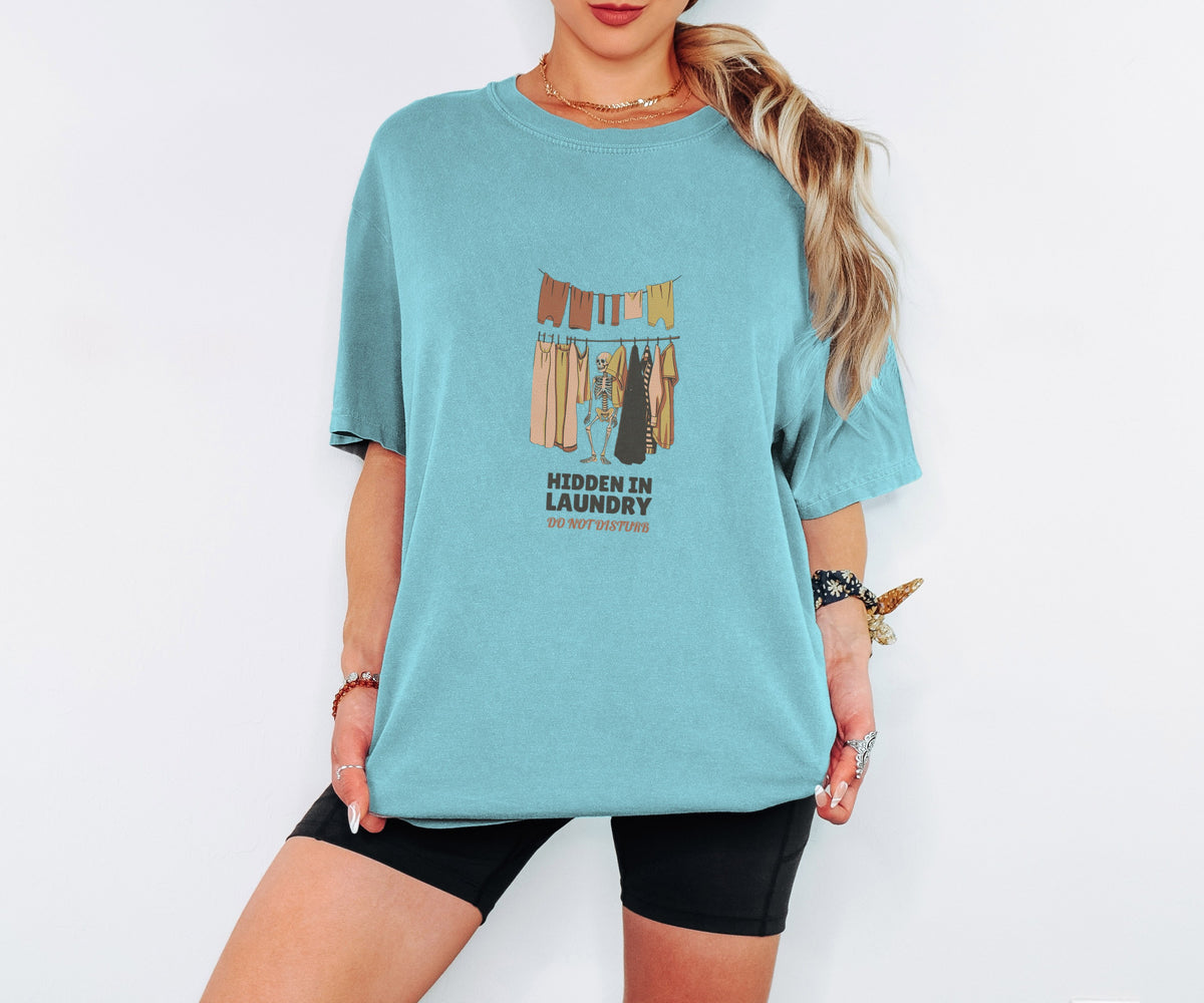 Mom Halloween Shirt - Hidden in Laundry Do Not Disturb Tee - photo 3