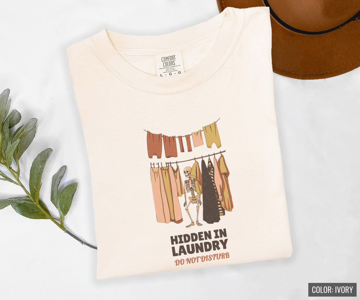 Mom Halloween Shirt - Hidden in Laundry Do Not Disturb Tee - photo 5