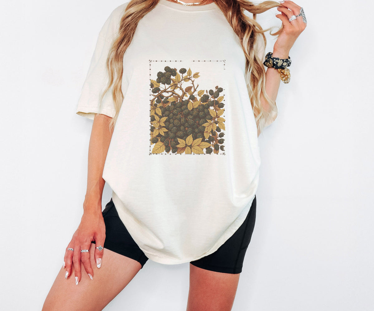 Botanical Lover Shirt - Blackberry Bramble Tee - photo 1