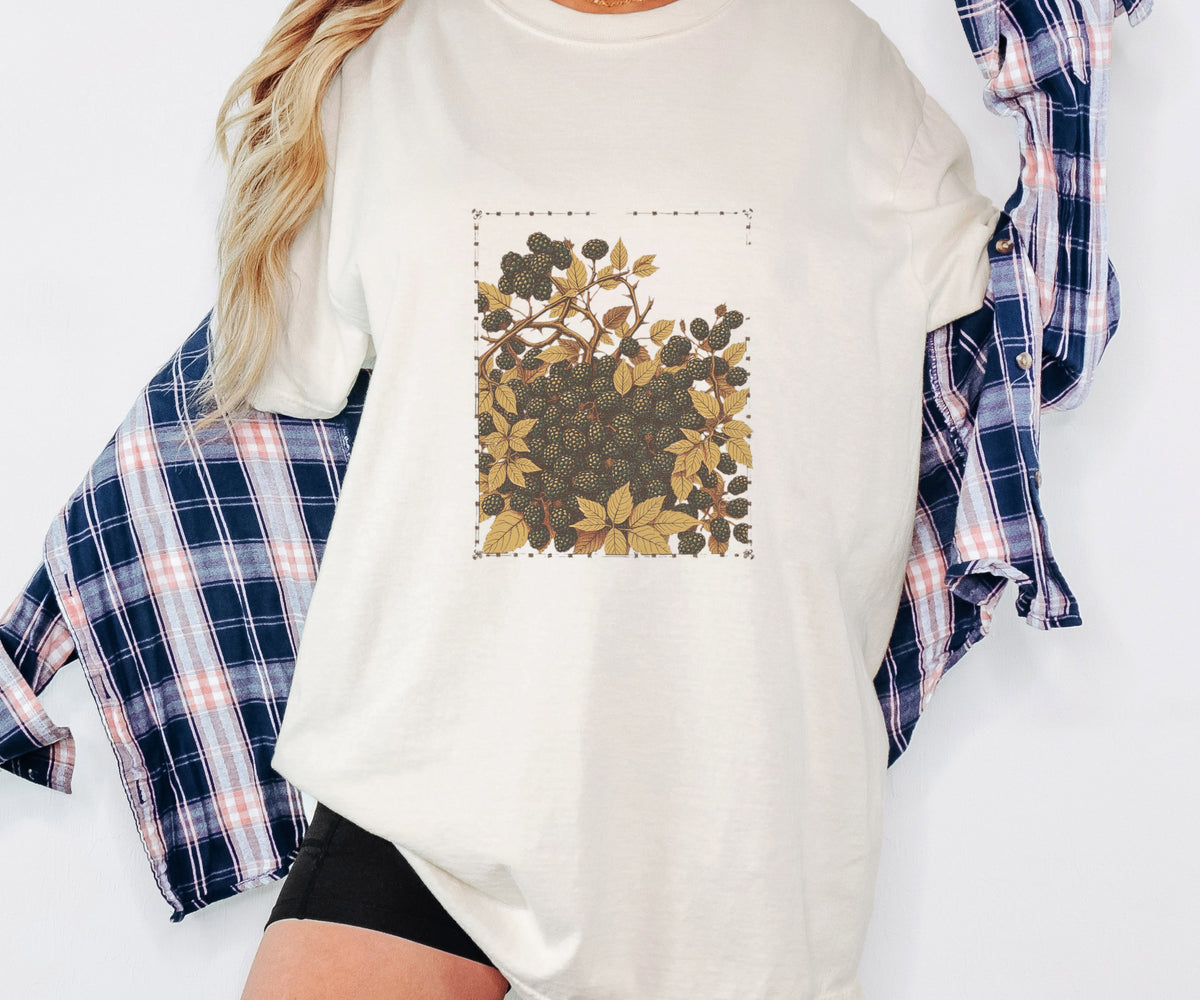 Botanical Lover Shirt - Blackberry Bramble Tee - photo 2