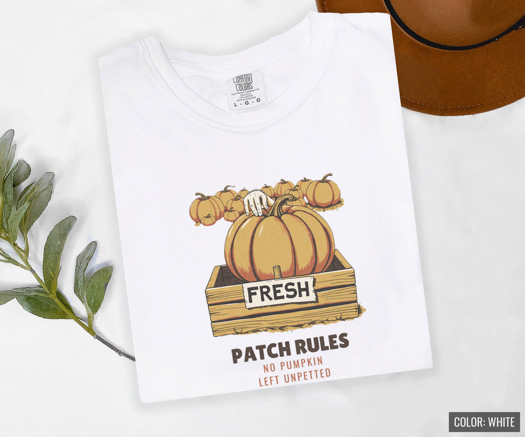 Patch Rules No Pumpkin Left Unpetted Shirt Dad Tee - photo 8