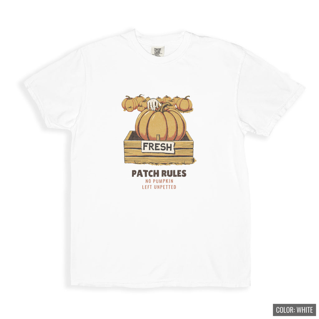 Patch Rules No Pumpkin Left Unpetted Shirt Dad Tee - photo 9
