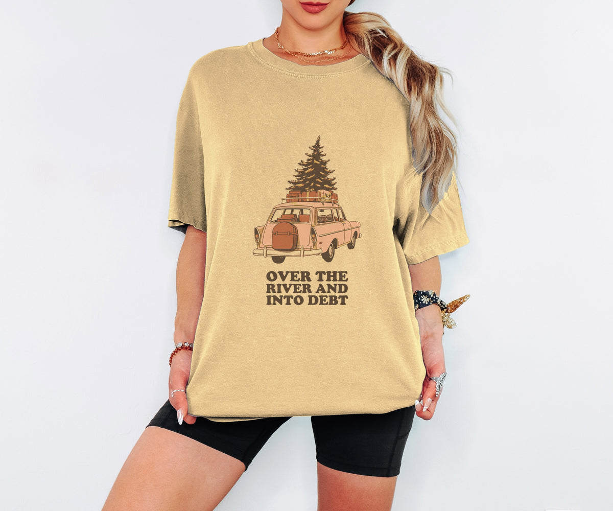 Tree Graphic Shirt - Over The River And Into Debt Tee - photo 1