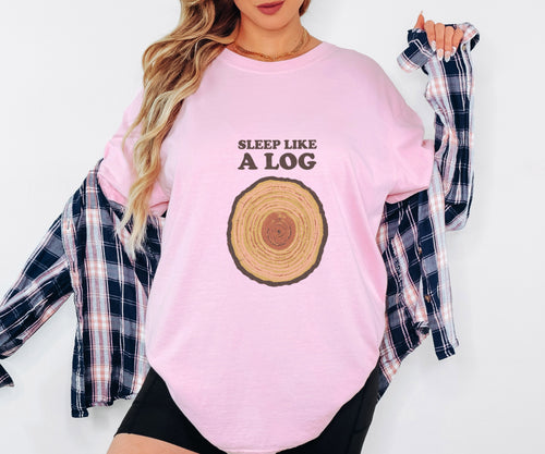 Cabin Lover Gift Shirt - Sleep Like a Log Tee - photo 2