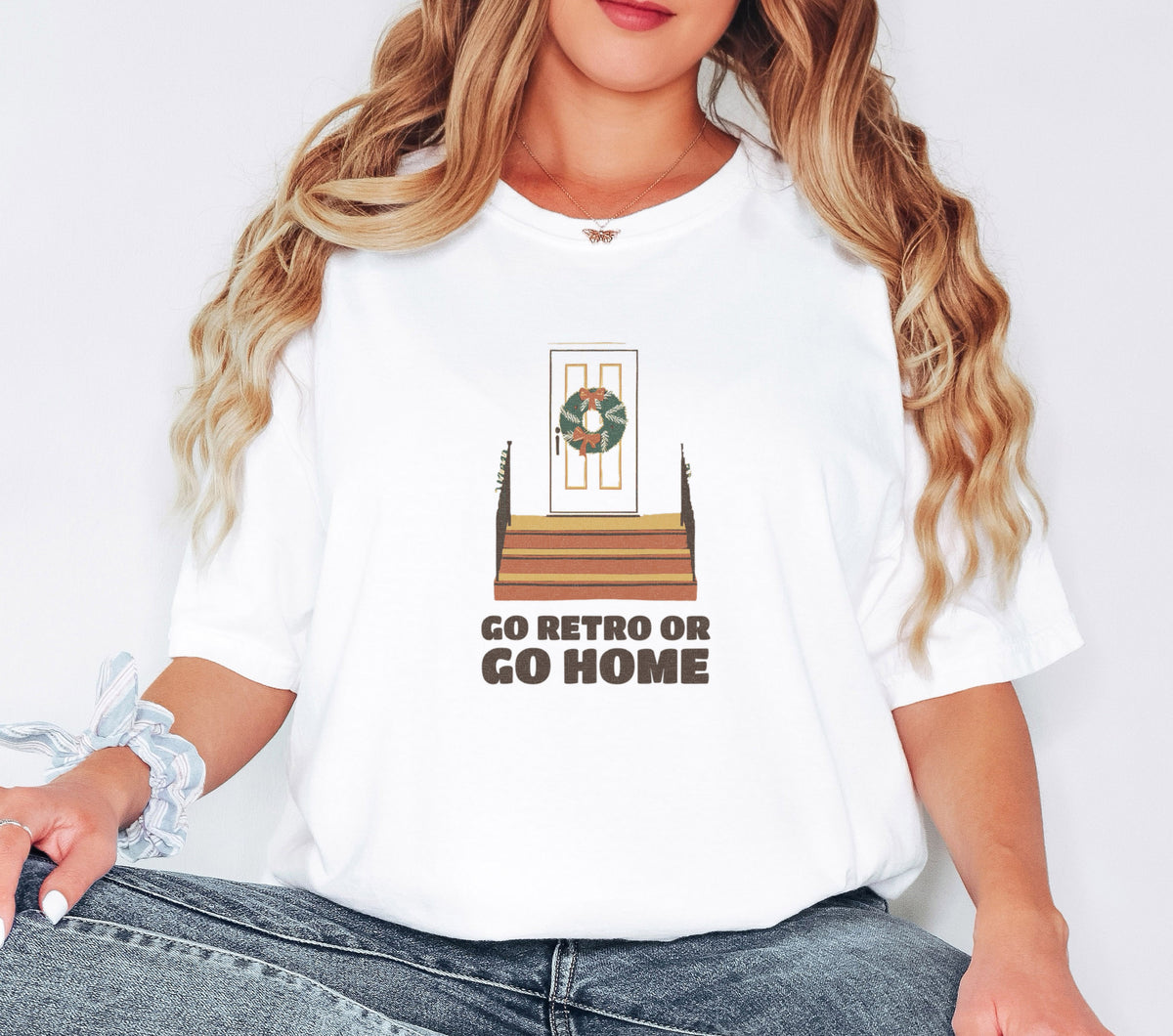 Vintage Christmas Lover Shirt - Go Retro Or Go Home Tee - photo 2