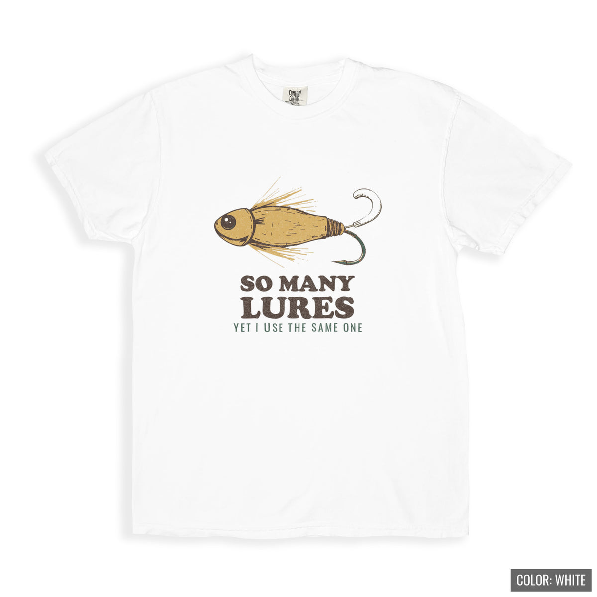 Funny Fishing Shirt - So Many Lures Yet I Use The Same One Tee - photo 5