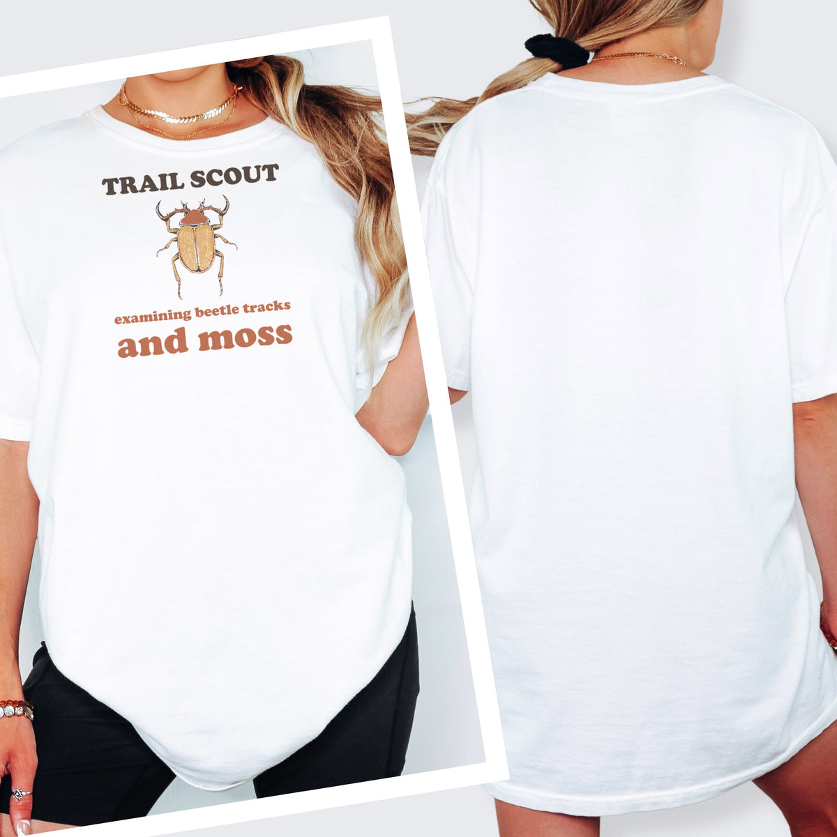 Nature Lover Shirt - Trail Scout Examining Beetle Tracks and Moss Tee - photo 2