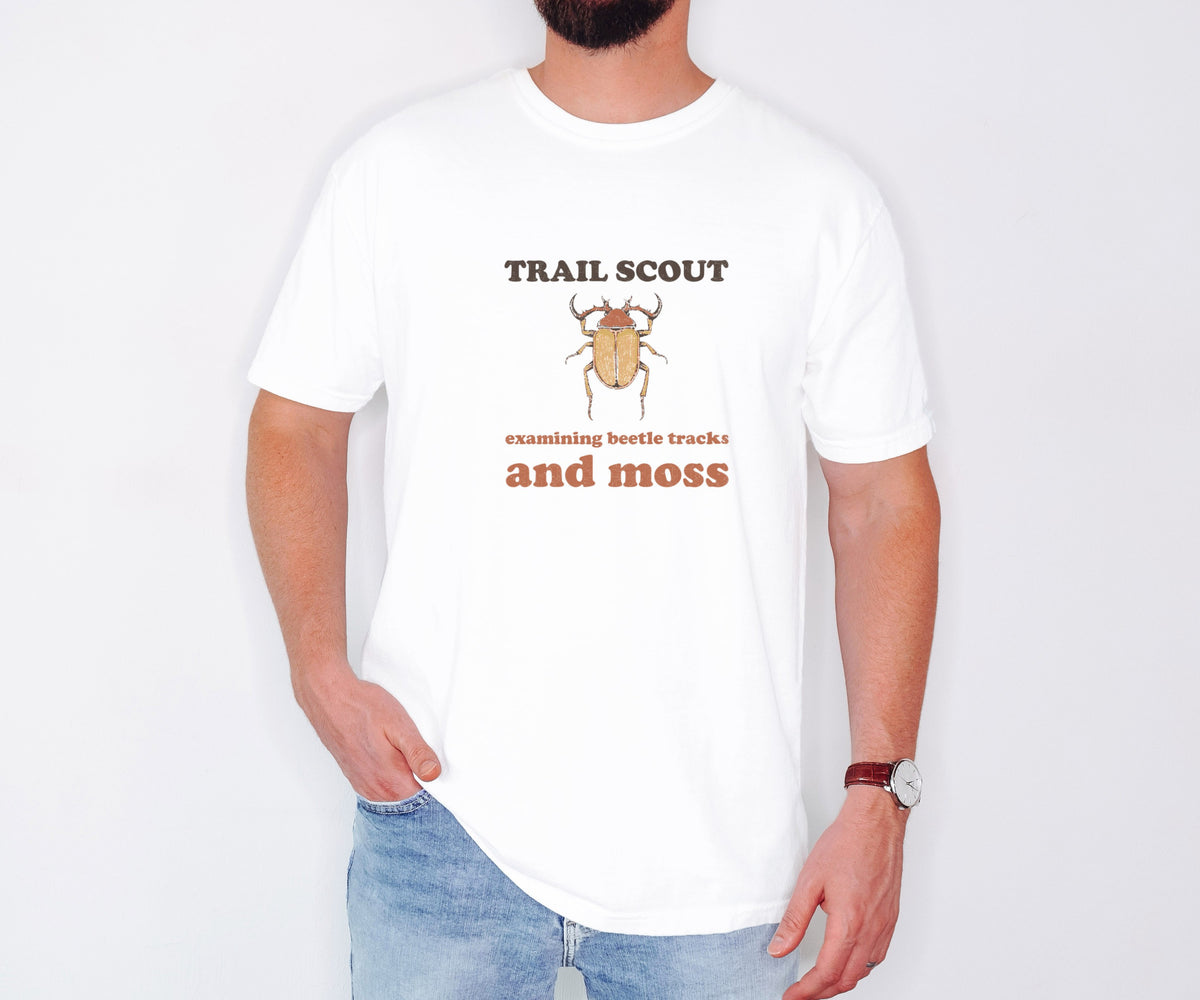 Nature Lover Shirt - Trail Scout Examining Beetle Tracks and Moss Tee - photo 1