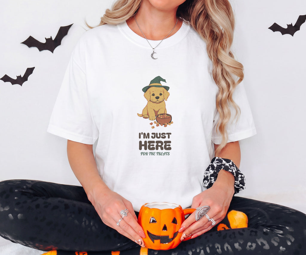 Halloween Treats Shirt - I'm Just Here for the Treats Tee - photo 2