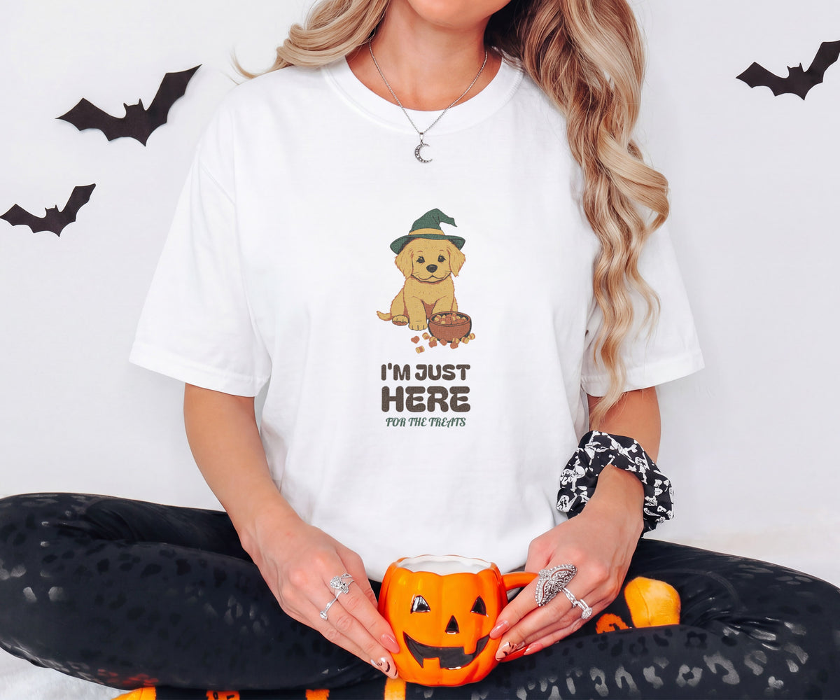 Halloween Treats Shirt - I'm Just Here for the Treats Tee - photo 2
