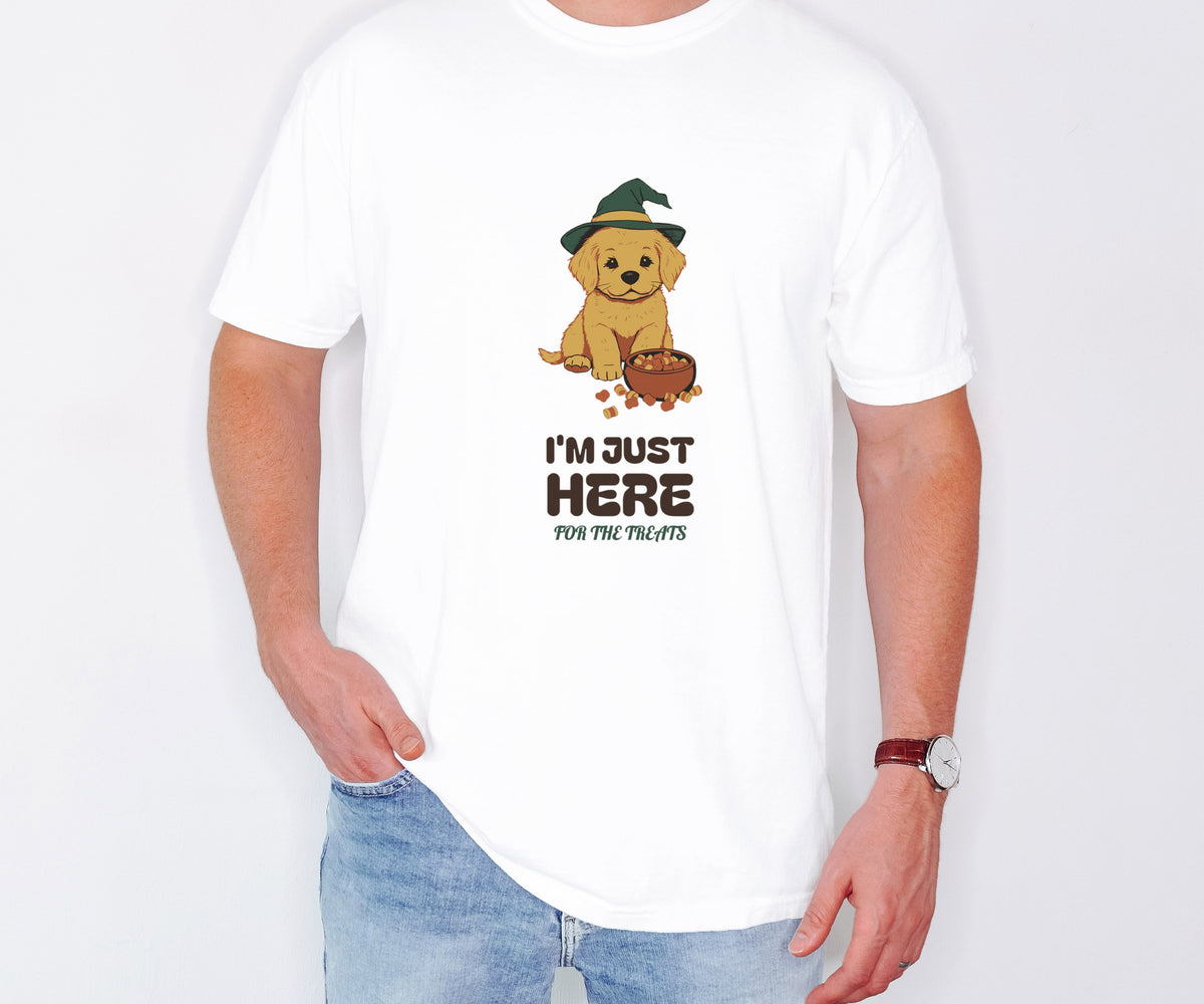 Halloween Treats Shirt - I'm Just Here for the Treats Tee - photo 1