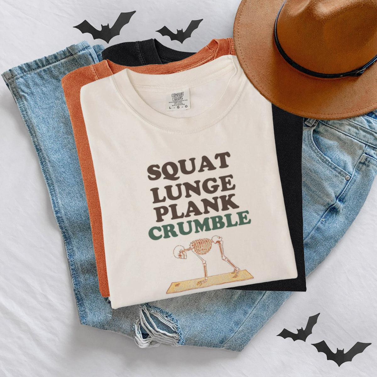 Squat Lunge Plank Crumble Shirt Fitness Struggler Tee - photo 1
