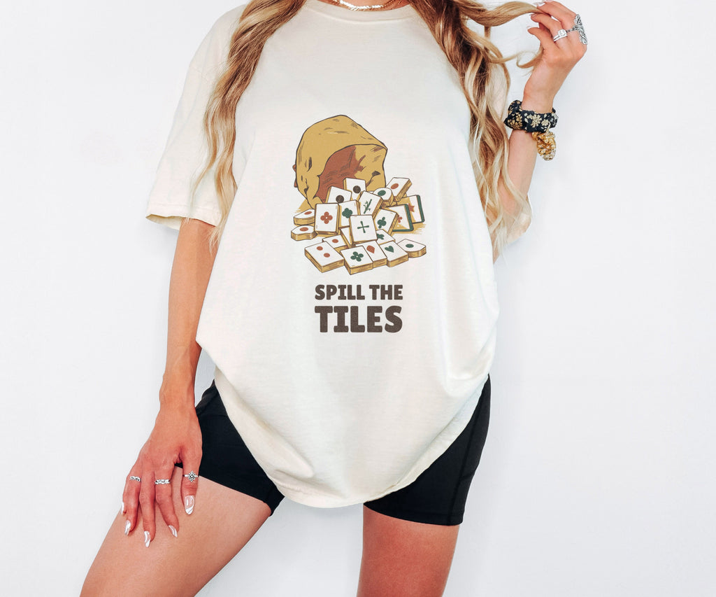 Mahjong Gift Shirt - Spill the Tiles Tee - photo 1