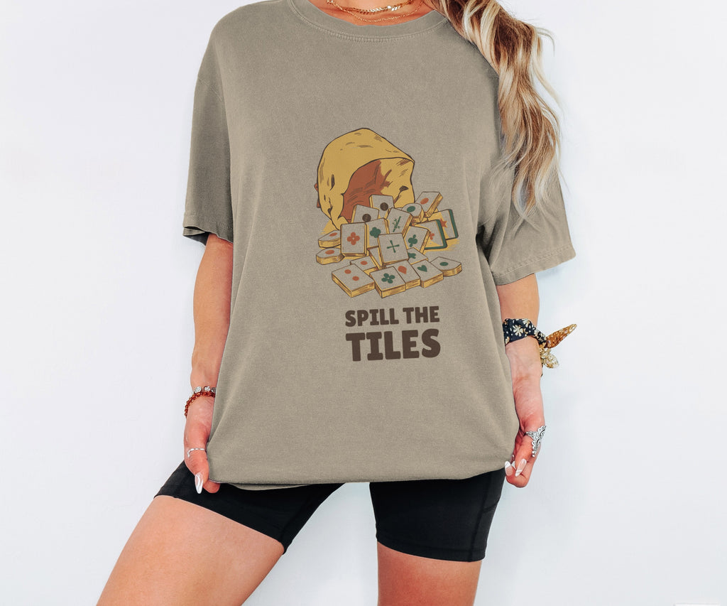 Mahjong Gift Shirt - Spill the Tiles Tee - photo 4