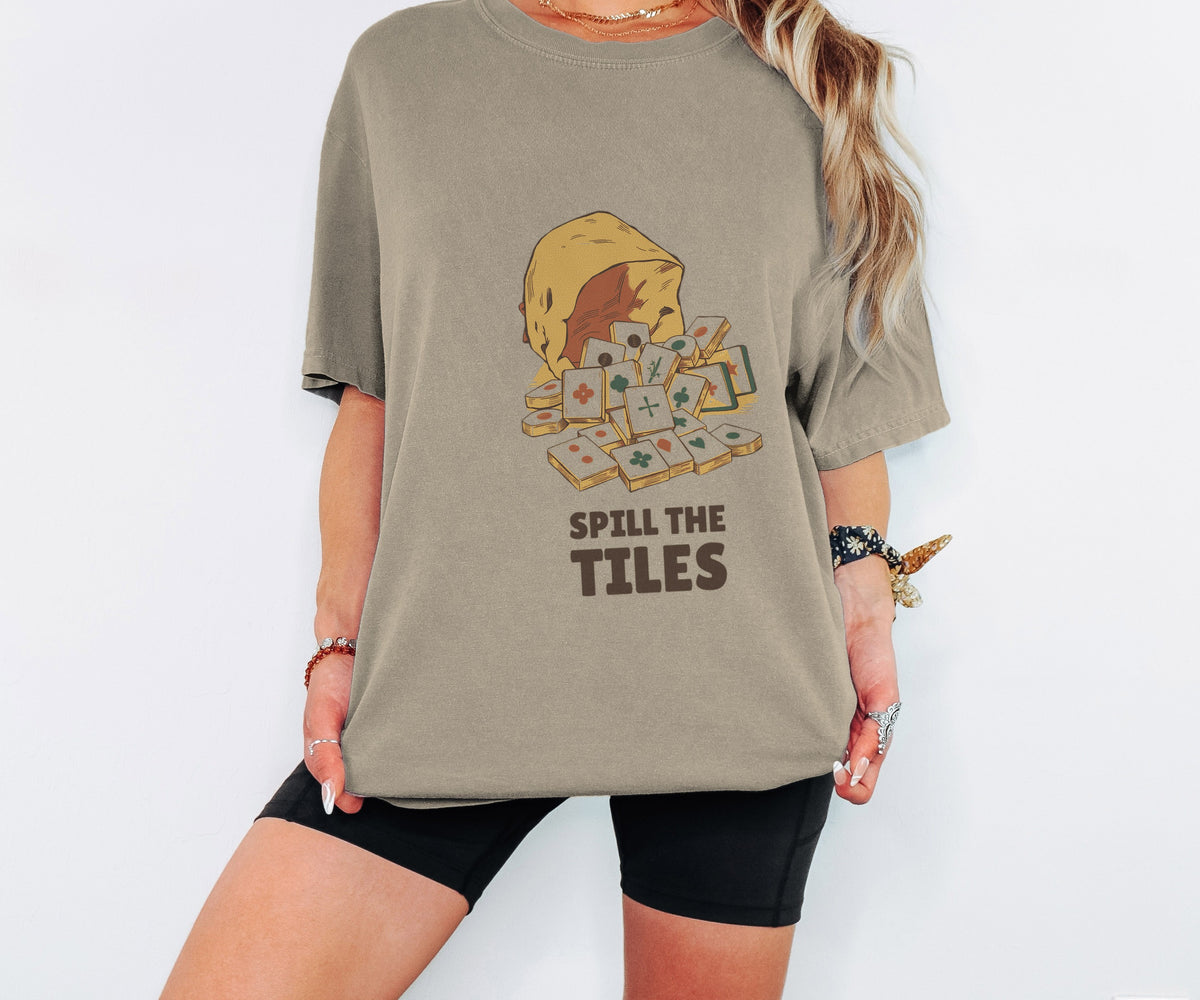 Mahjong Gift Shirt - Spill the Tiles Tee - photo 4