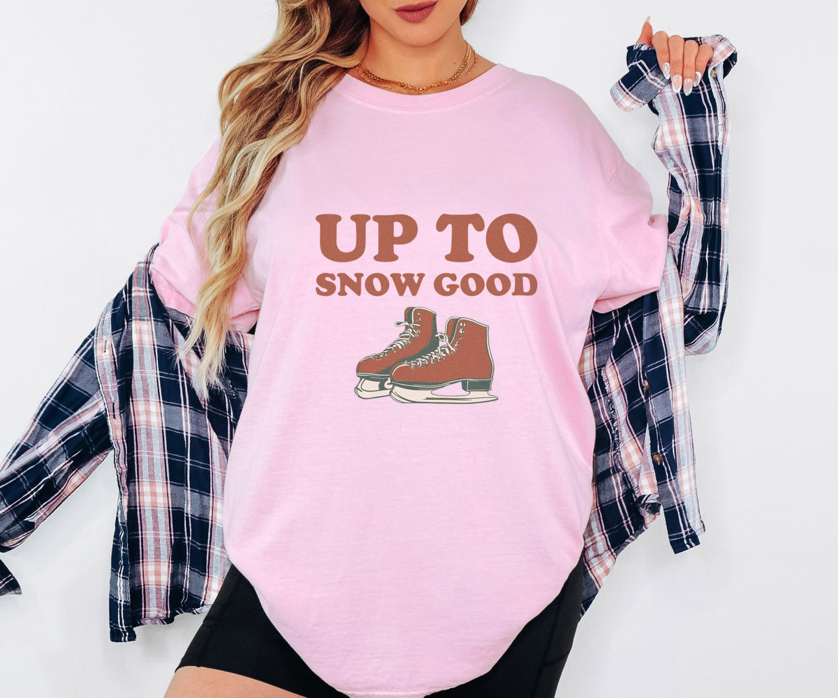 Christmas Skating Shirt - Up to Snow Good Tee - photo 2