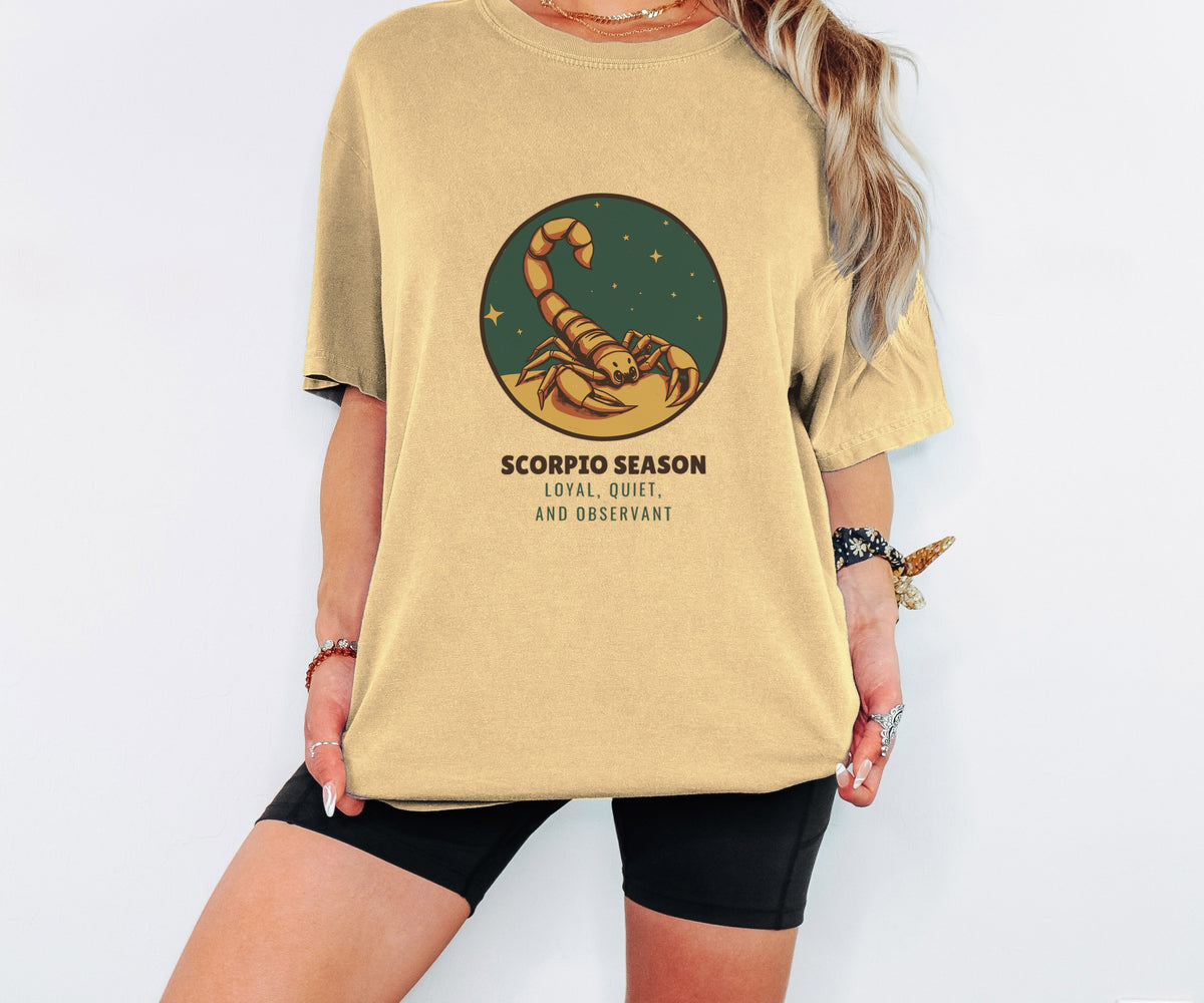 Scorpio Season Loyal Quiet and Observant Shirt Fall Tee - photo 4