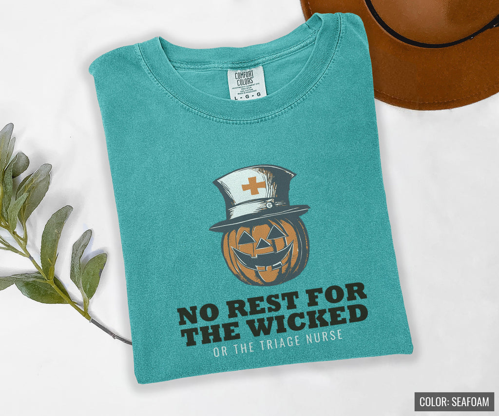 Halloween Shirt - No Rest for the Wicked or the Triage Nurse - photo 5