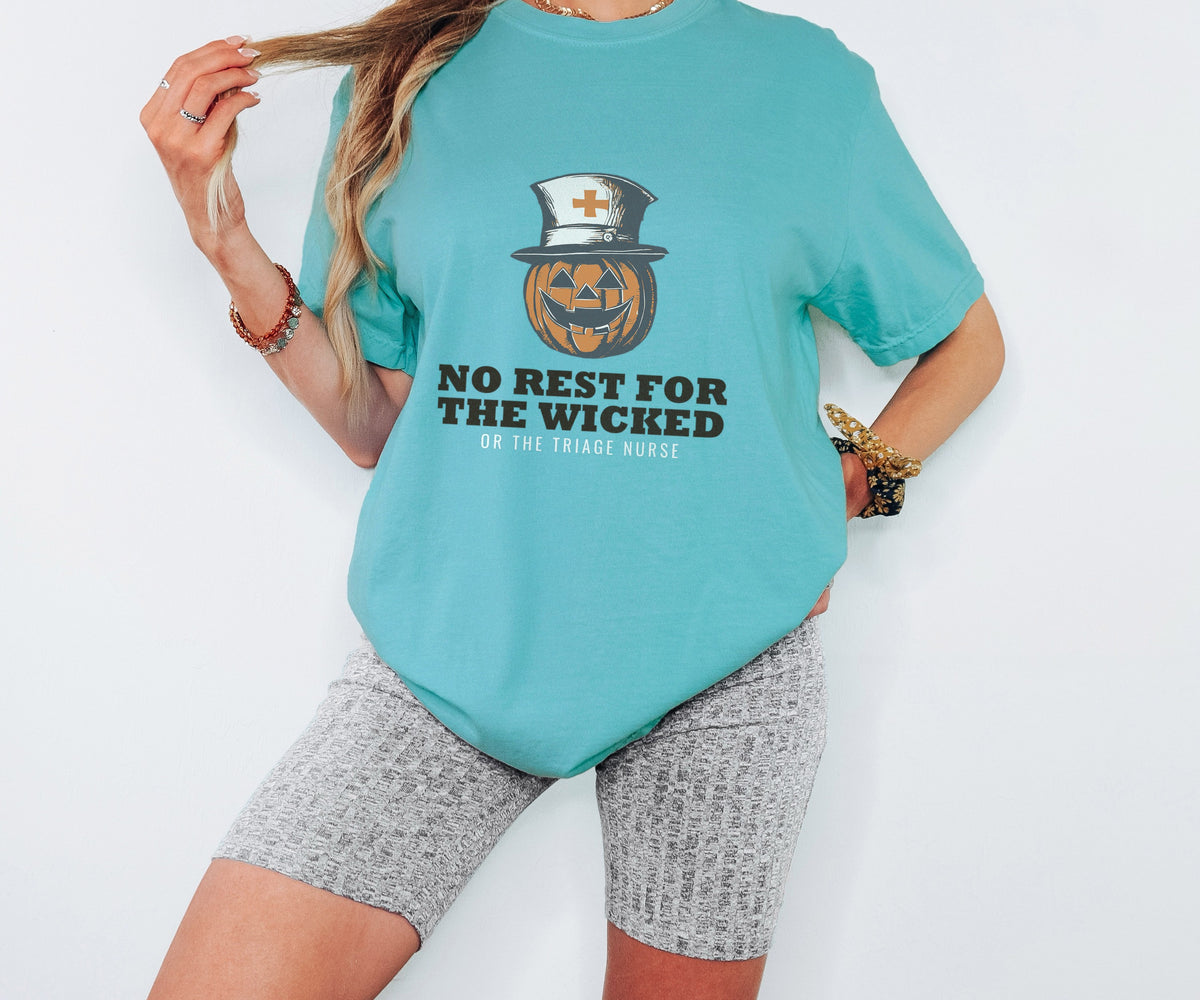 Halloween Shirt - No Rest for the Wicked or the Triage Nurse - photo 2