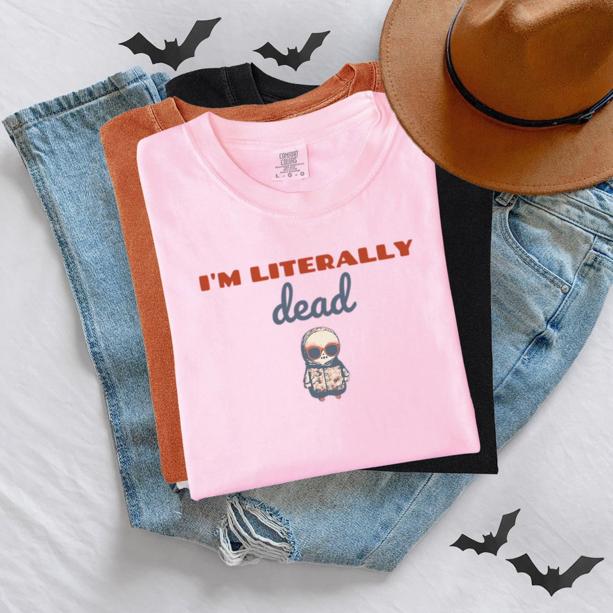 Skeleton Halloween Shirt - I'm Literally Dead Tee - photo 1