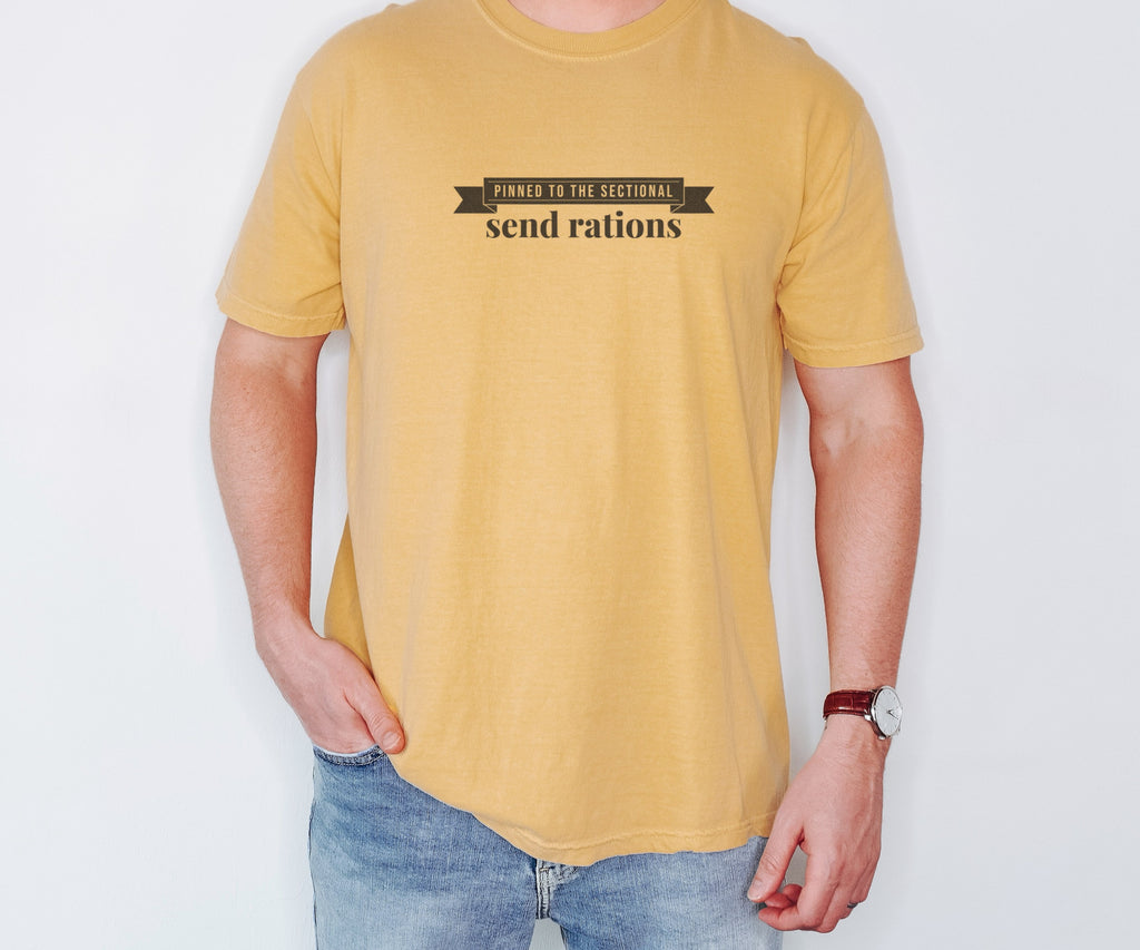 Cat Owner Shirt - Pinned to the Sectional Send Rations Tee - photo 2