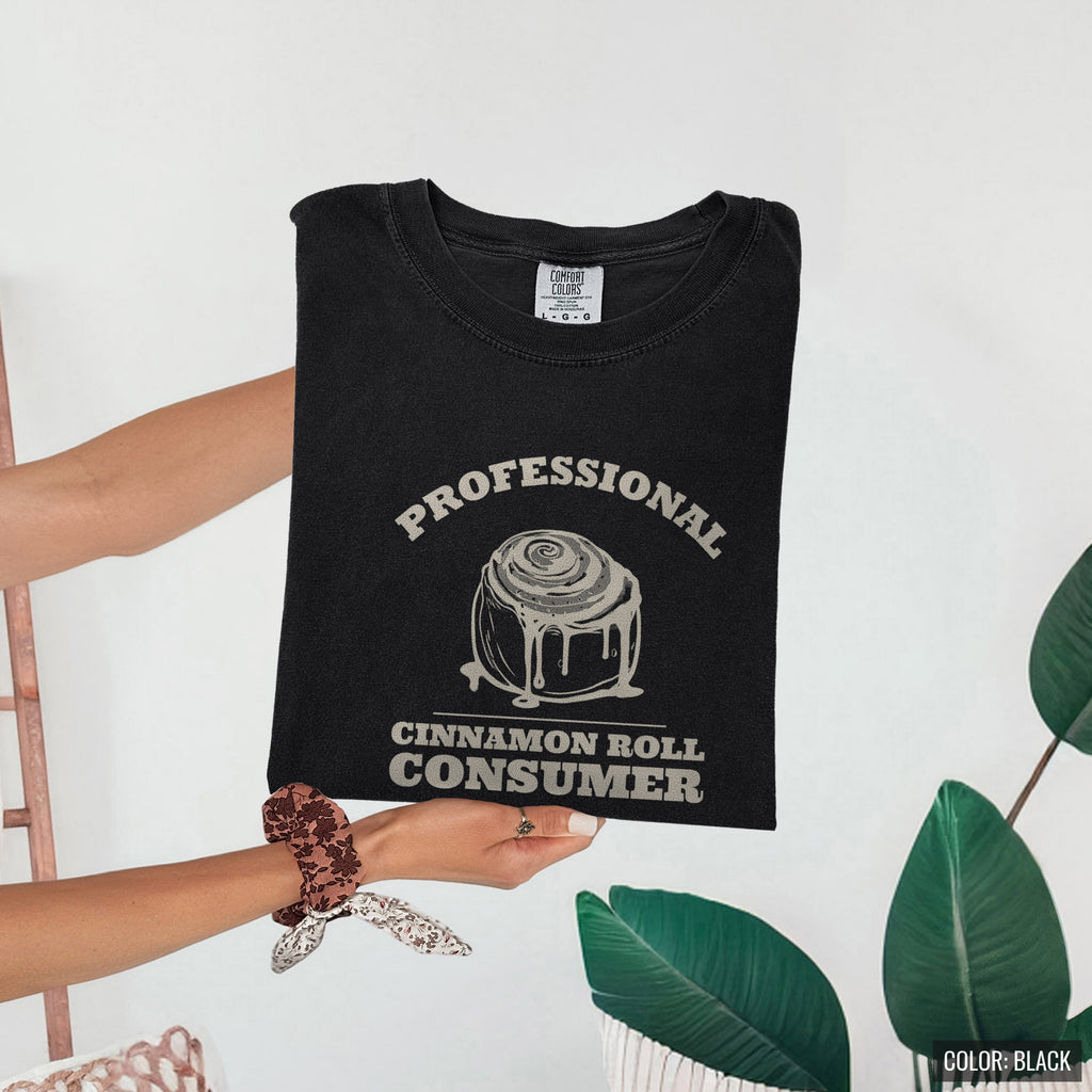 Funny Cinnamon Roll Lover Shirt - Professional Cinnamon Roll Consumer - photo 9