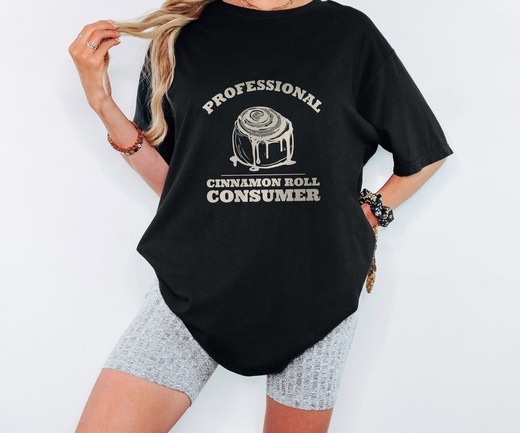 Funny Cinnamon Roll Lover Shirt - Professional Cinnamon Roll Consumer - photo 5