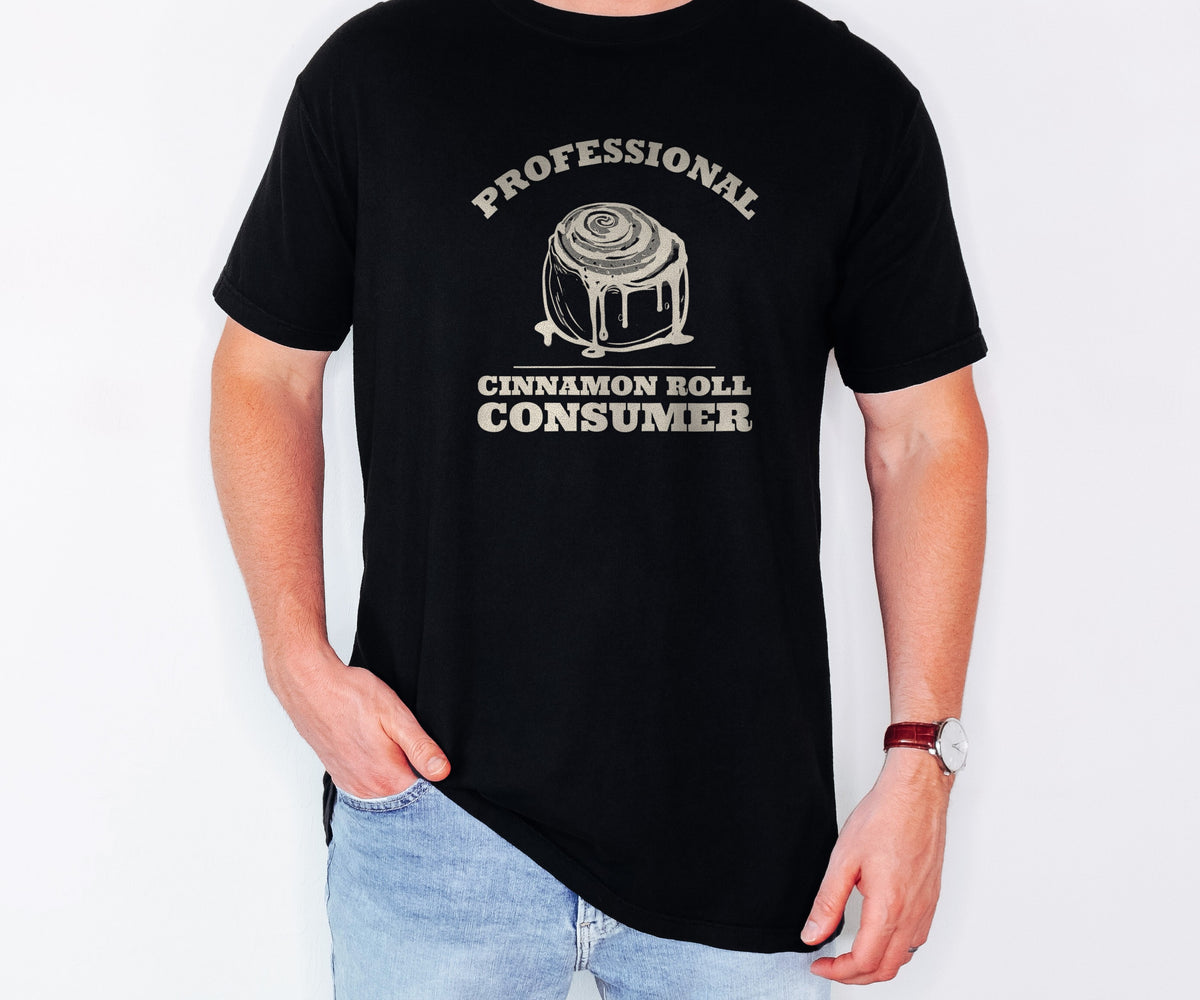Funny Cinnamon Roll Lover Shirt - Professional Cinnamon Roll Consumer - photo 1