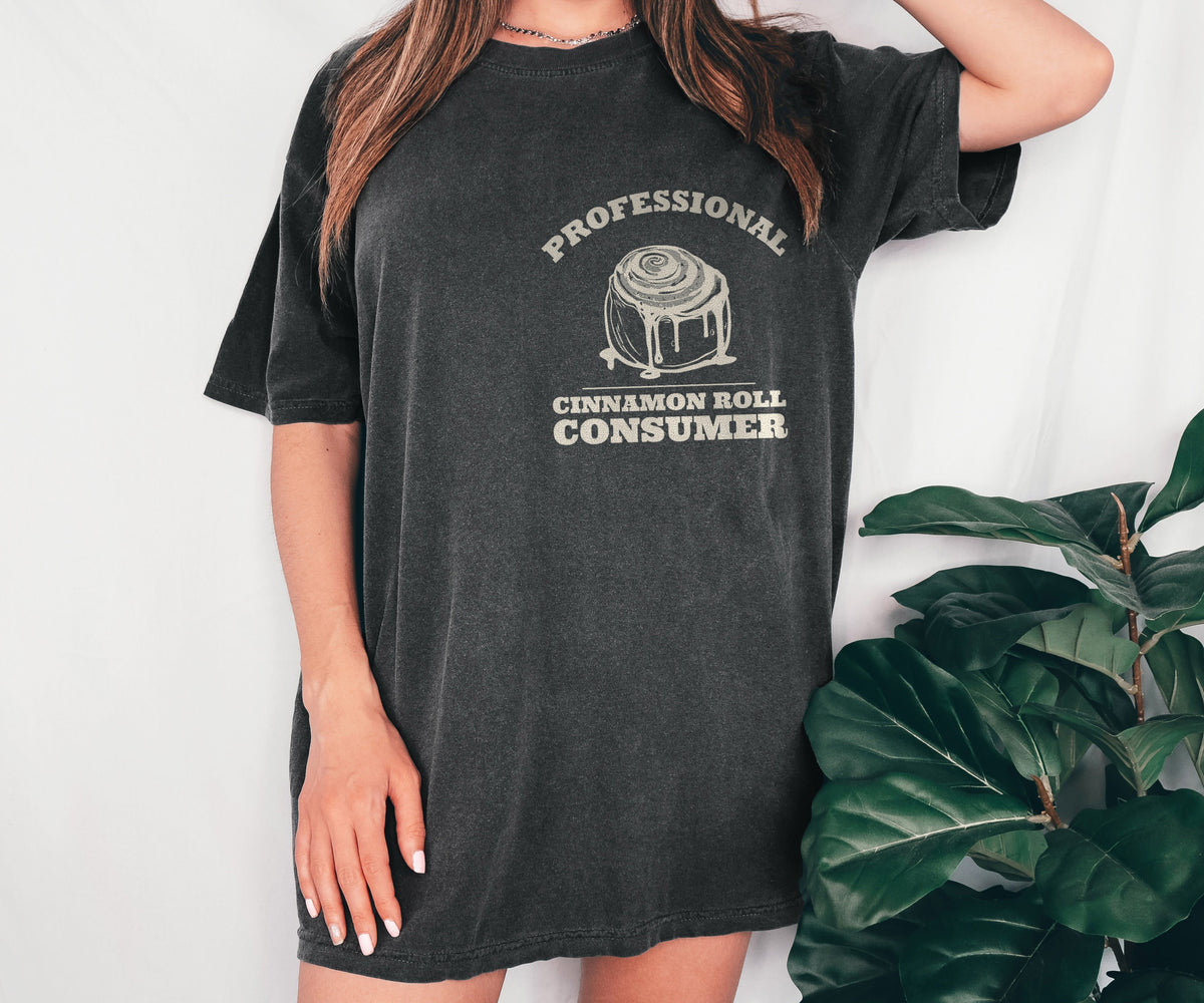 Funny Cinnamon Roll Lover Shirt - Professional Cinnamon Roll Consumer - photo 8