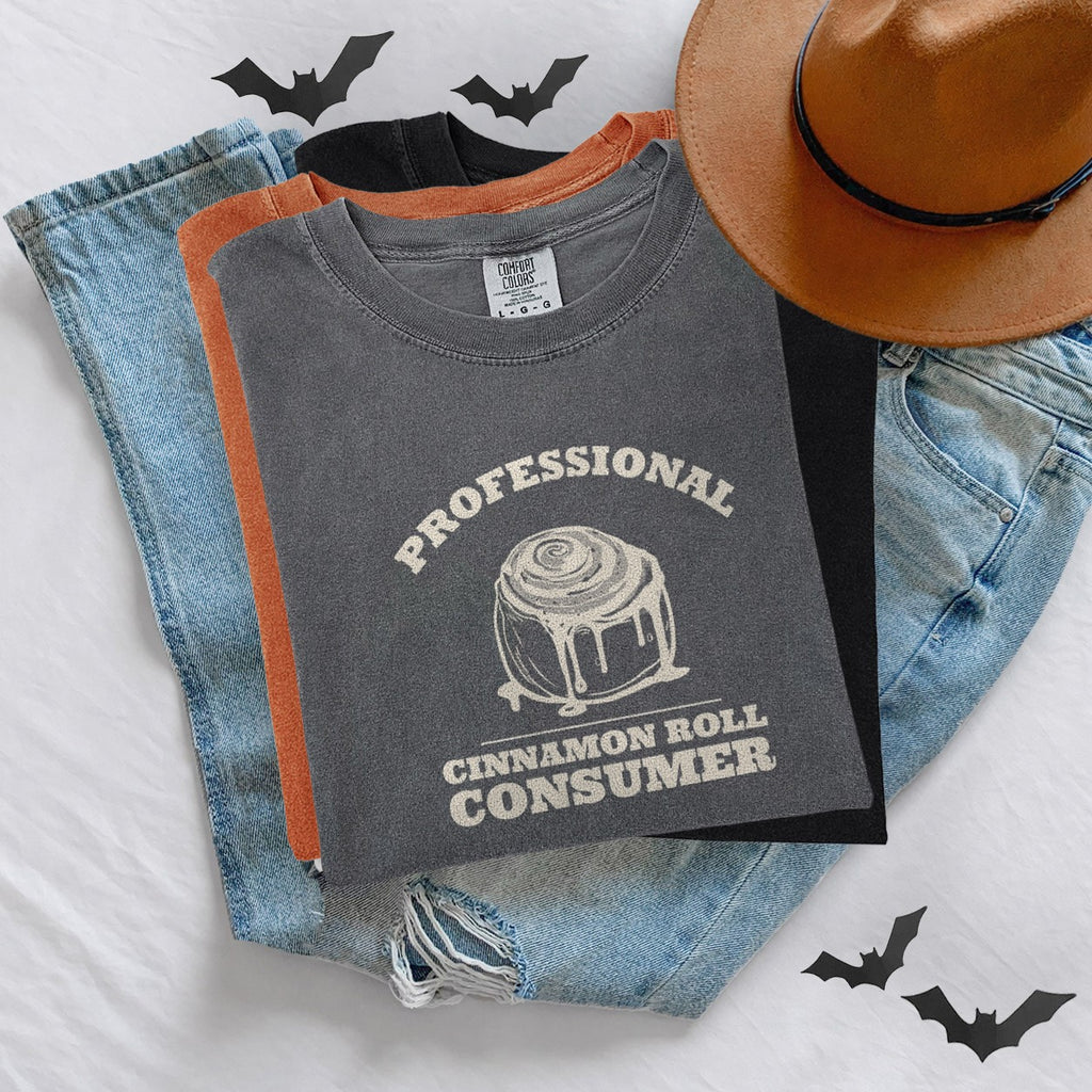 Funny Cinnamon Roll Lover Shirt - Professional Cinnamon Roll Consumer - photo 4
