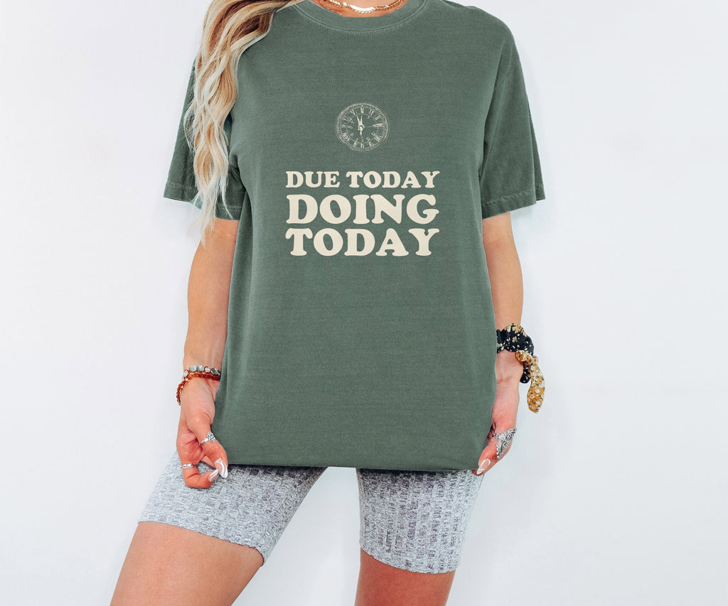 Funny High School Student T-Shirt Due Today Graphic Tee Gift - photo 4