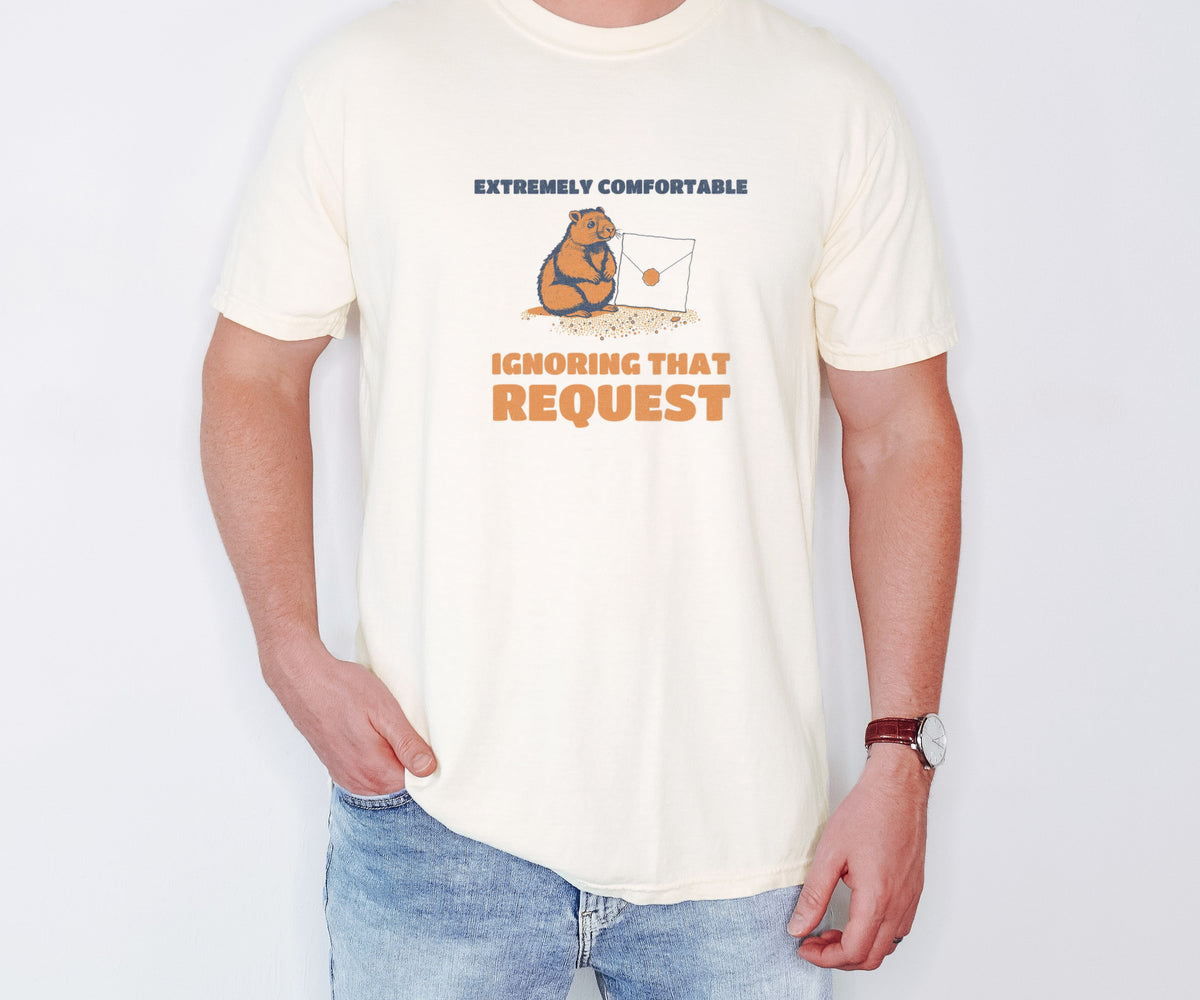 Office Worker Gift Shirt - Extremely Comfortable Ignoring That Request - photo 1