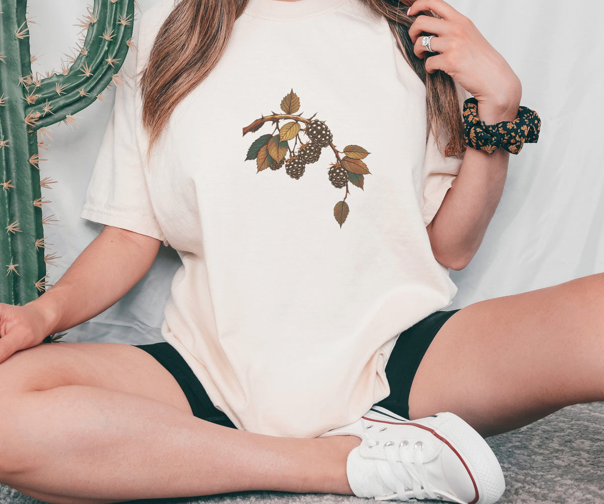 Nature Lover Shirt - Frosted Blackberry Branch Tee - photo 3