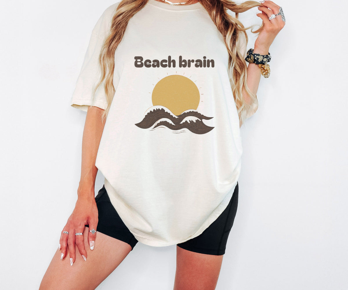 Beach Lover Shirt - Beach Brain Tee - photo 4