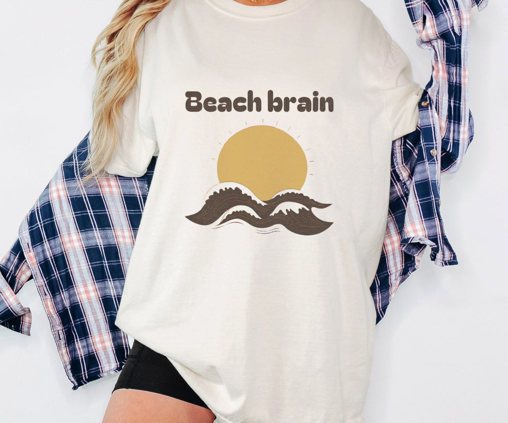 Beach Lover Shirt - Beach Brain Tee - photo 5