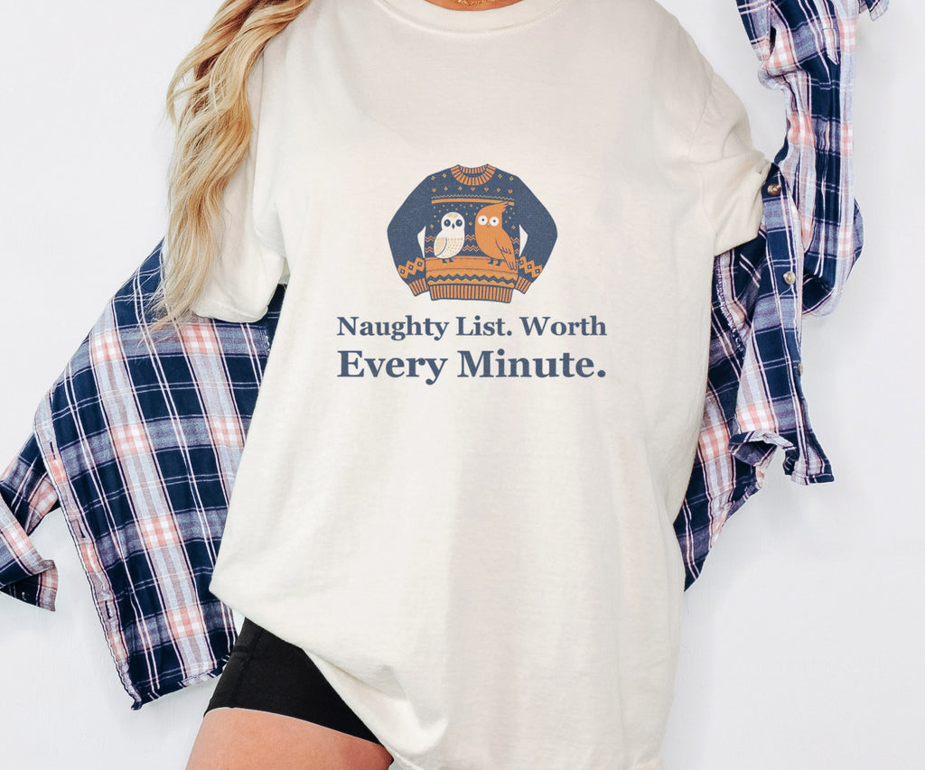 Christmas Office Party Shirt - Naughty List. Worth Every Minute. - photo 4