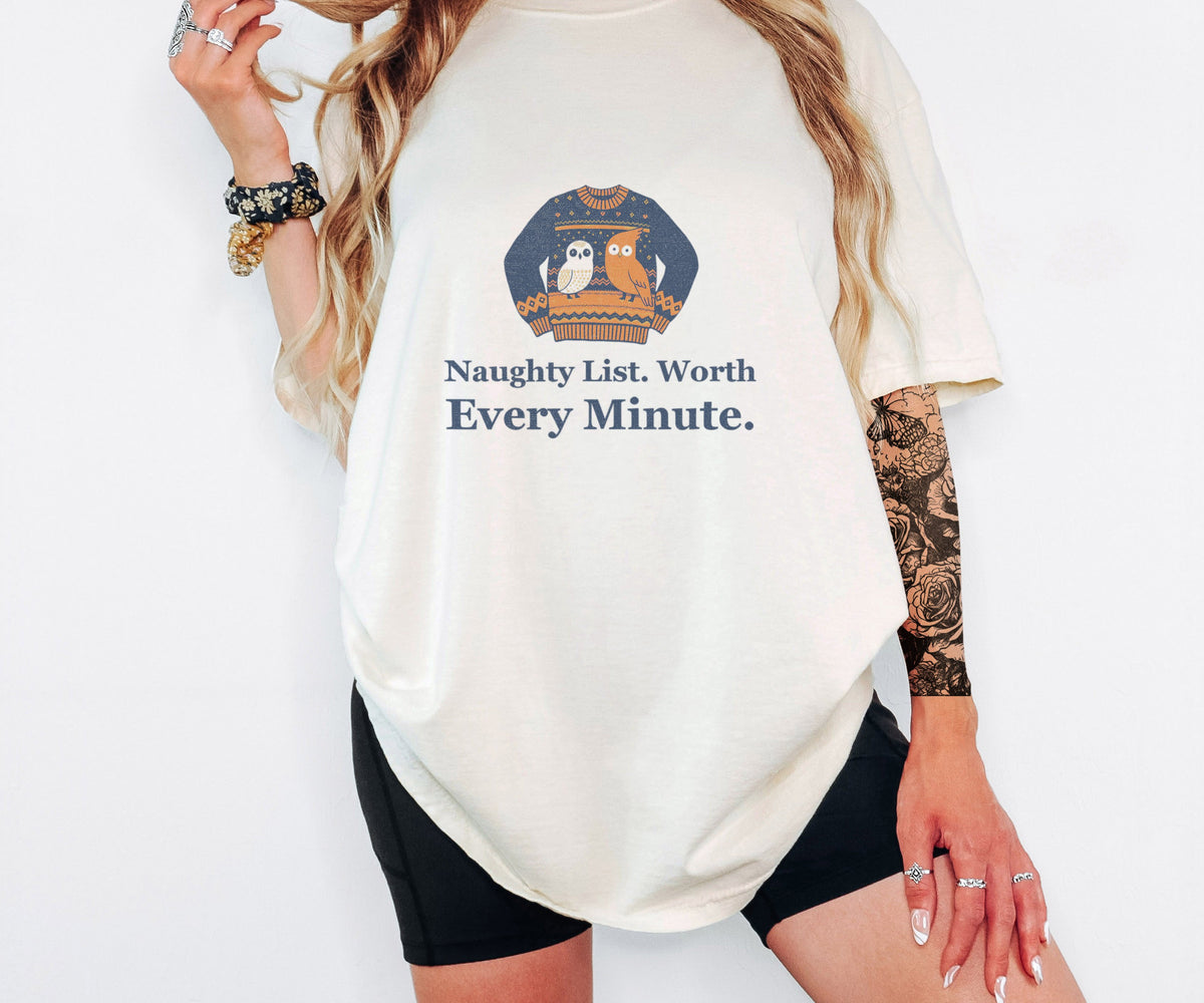 Christmas Office Party Shirt - Naughty List. Worth Every Minute. - photo 5