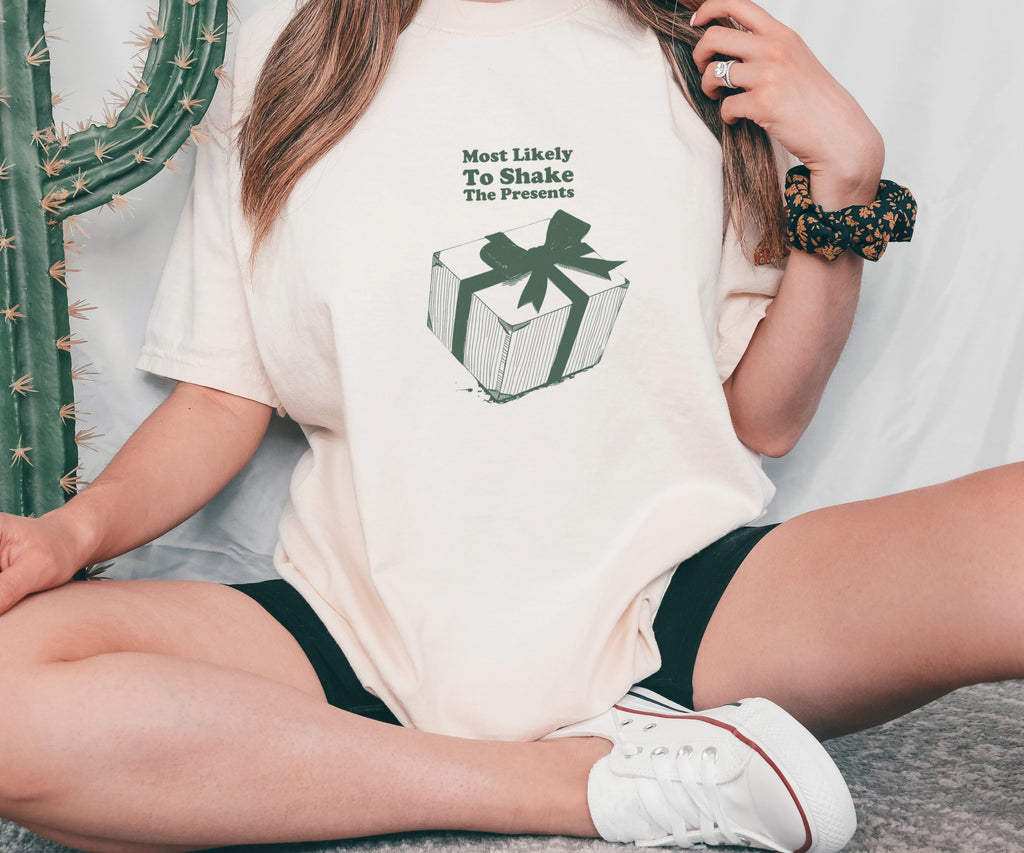 Family Christmas Shirt - Most Likely to Shake the Presents Tee - photo 3