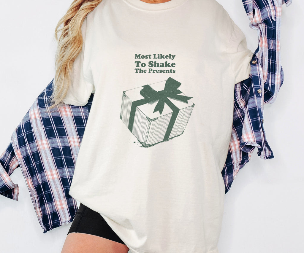 Family Christmas Shirt - Most Likely to Shake the Presents Tee - photo 4