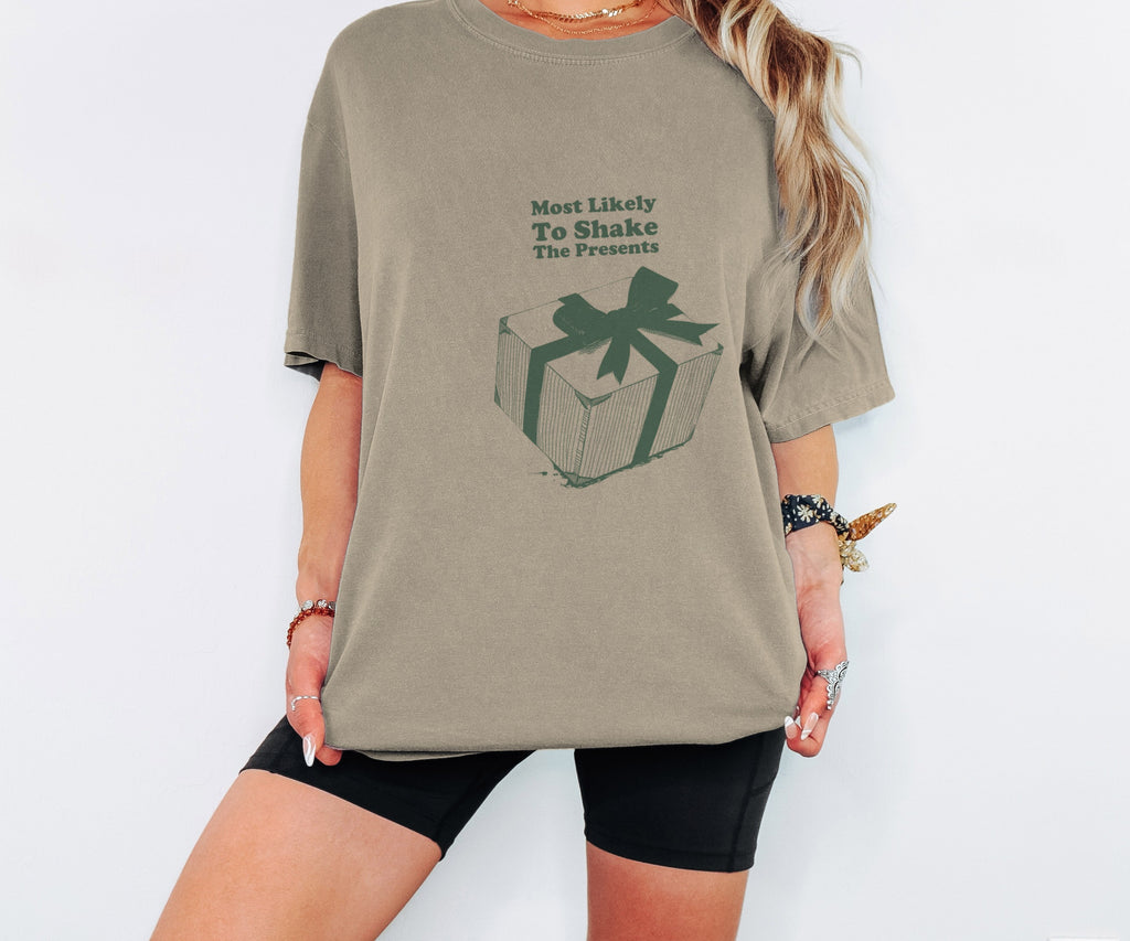 Family Christmas Shirt - Most Likely to Shake the Presents Tee - photo 6