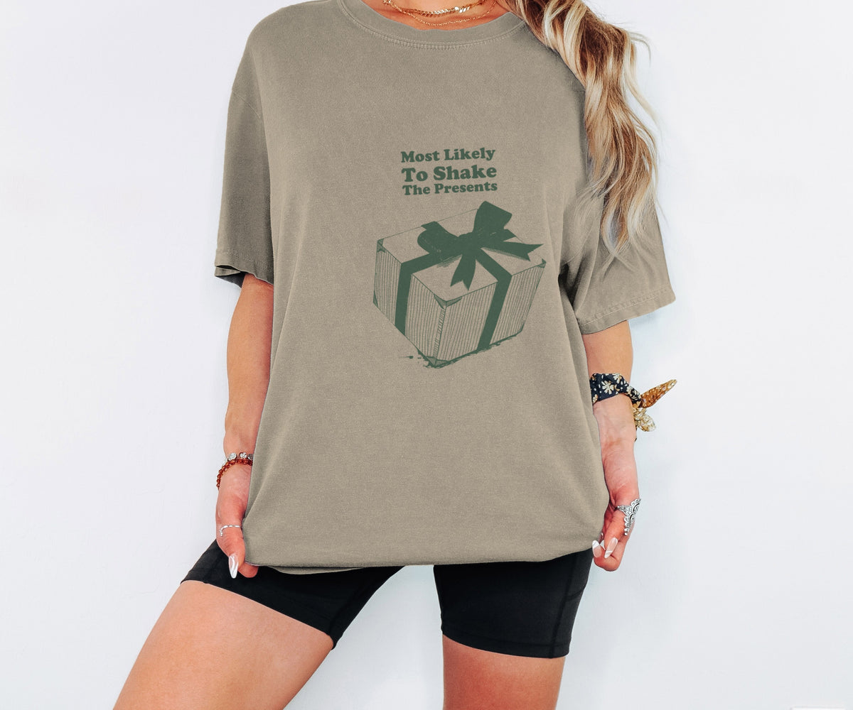 Family Christmas Shirt - Most Likely to Shake the Presents Tee - photo 6